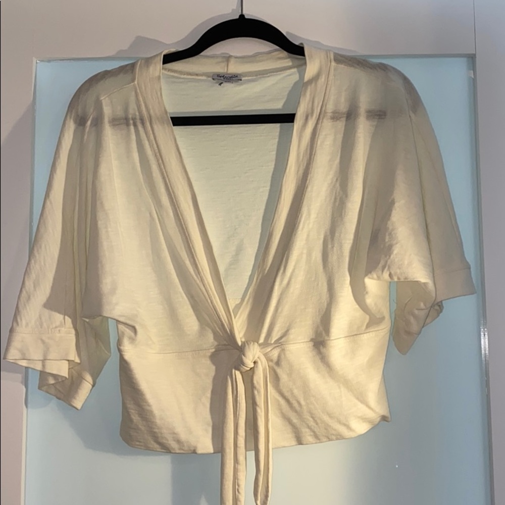 Splendid off white cap sleep top